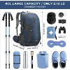 Camping Backpack,40L Waterproof Hiking Daypack with Rain Cover,Lightweight Travel Backpack - 2 of 4