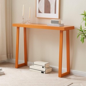 Kings Brand Claude Narrow Console Table with Shelf – Ideal for Entryway, Sofa, Hallway, Living Room, Office, Foyer, 36 Inch - 1 of 4