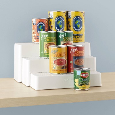 YouCopia ShelfSteps 3 Shelf Can Organizer: Non-Slip Pantry & Cabinet Storage, Multicolor, Freestanding Kitchen Organizer — фото 4