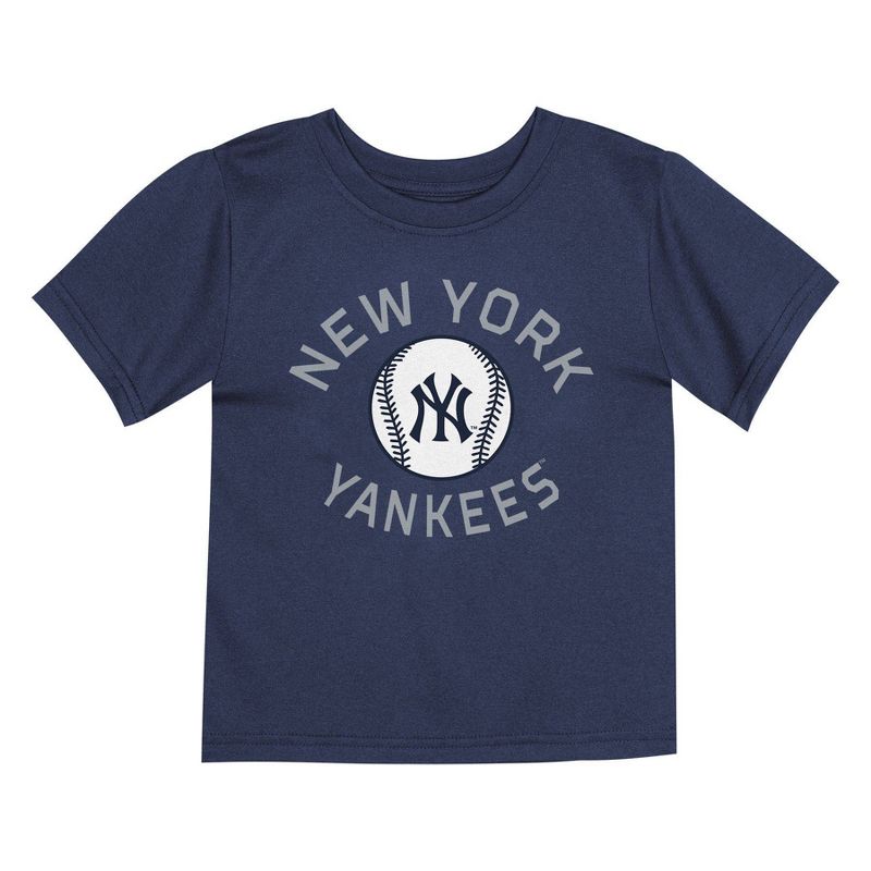 MLB New York Yankees Toddler Boys&#39; 2pk T-Shirt, 3 of 4