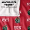 Minot State University Logo Pattern Silky 50x60 Blanket, 1 Sided - 4 of 4