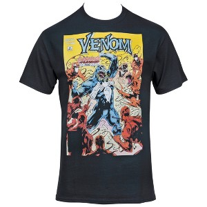 Mens Venom VS Carnage Symbiotes Comic Cover T-Shirt - 1 of 2
