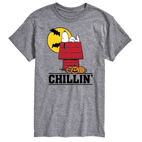 Men's - Peanuts - Snoopy Halloween House Chillin' Short Sleeve Graphic T-Shirt - image 1 of 4