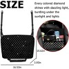 TruAIR Bling Car Net Pocket Handbag Holder (Black) - 2 of 4