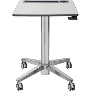 Ergotron LearnFit, 16 Travel Adjustable Standing Desk, Clear Anodized (24-547-003)