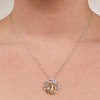 GILDED 1/10 ct Lab Grown Diamond Pendant Necklaces, SI1-SI2 Clarity, F-G Color, 14K Gold Plated Sterling Silver, 18" Chain - 3 of 4