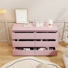 6 Drawer Double Dresser For Nursery, Kids Organizer, Chest of Drawers - image 3 of 4