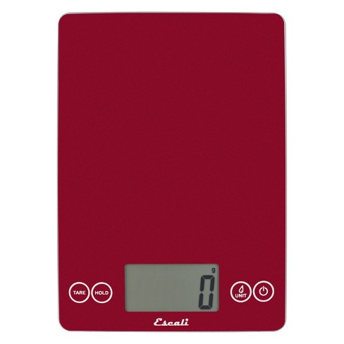 Digital Glass Bathroom Scale with Red LCD Display
