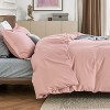 3 pieces Duvet Cover Soft Double Brushed Bedding Set for Kids & Adults Zipper Closure - 4 of 4