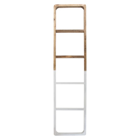 White wood 2025 blanket ladder