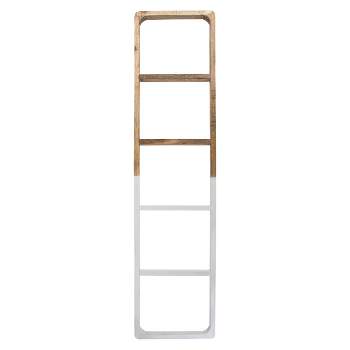 White Wood Blanket Ladder - Foreside Home & Garden
