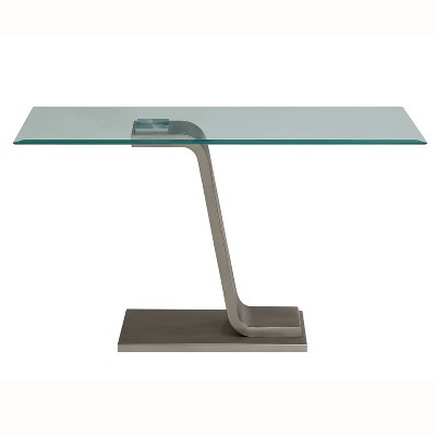 Corry Glass Top Sofa Table Satin Plated - HOMES: Inside + Out