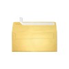 LUX 4 1/8" x 9 1/2" #10 80lbs. Square Flap Envelopes W/Glue Closure Gold Metallic 5360-07-50 - image 2 of 2