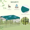 73" Small Animal Playpen with with Roof for Rabbits, Chicken, Chinchillas for Indoor/Outdoor Use - 4 of 4