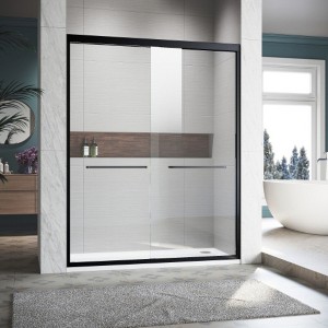 Customizable Partial-Frame Slider for Showers with Adjustment Features - 1 of 4