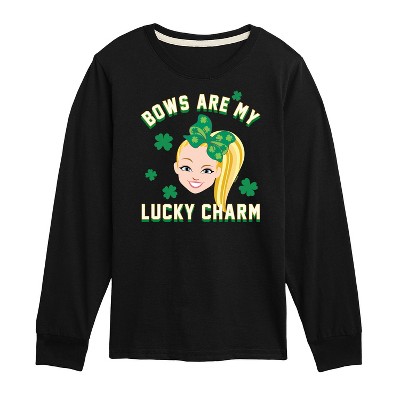 JoJo Siwa Lucky Charm Long Sleeve Graphic T-Shirt - Black - 2T