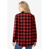 Woman Within Plus Size Pintucked Flannel Shirt - 3 of 4