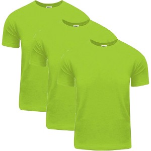 3 Pack Shaka Wear Men's Active Comfort Cotton Short Sleeve Crew Neck T-Shirt - 1 of 4