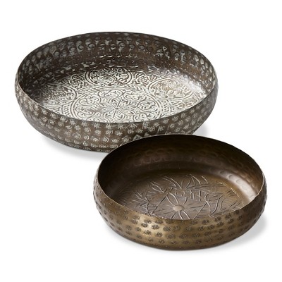 TAG Kali Embossed Bowl, Set of 2