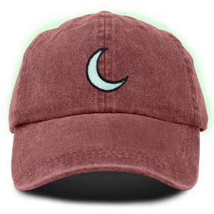 Dalix Moon Embroidered Crescent Astronomy Night Cotton Dad Hat Baseball Cap Adjustable Womens - 1 of 4