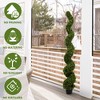 SKRAN Faux Boxwood Spiral Trees for Indoor Outdoor for Garden Front Porch Planter Decor,for Living Room,Office, Patio,and Garden - 4 of 4