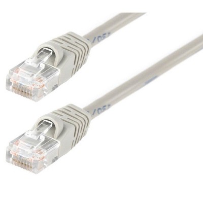 Monoprice Cat5e Ethernet Patch Cable - 14 Feet - Gray | Network Internet Cord - RJ45, Stranded, 350Mhz, UTP, Pure Bare Copper Wire, 24AWG