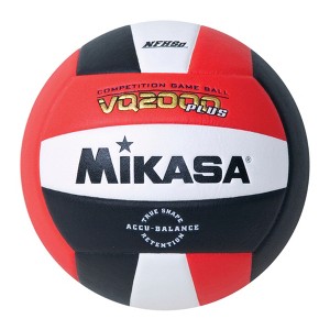 Mikasa VQ2000 Plus NFHS Volleyball, Size 5, Red/White/Black - 1 of 2