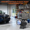 60,000 BTU Portable Propane Forced Air Heater Outdoor Great for Jobsite, Construction, Garage, Patio, Stainless Steel - 4 of 4