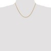 Black Bow Jewelry 1.9mm 14k Yellow Gold Diamond Cut Round Wheat Chain Necklace - 2 of 4