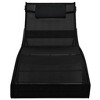 vidaXL Sun Lounger with Pillow Poly Rattan Black - 3 of 4