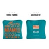 Gameday Miami Football Synergy Pro Teal Cornhole Bags (Set of 4) - image 2 of 4