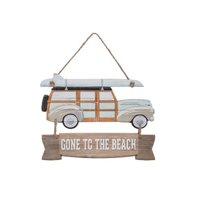 Beachcombers Gone To The Beach Y Wall Hanging 14.5 x 0.35 x 16.75 Inches.