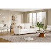 GustoWave 84'' Upholstered 2 Seater Couch with Solid Wood Legs, Deep Seat, Modern Teddy Velvet Streamlined Sofa for Living Room - 4 of 4