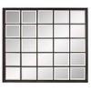 Howard Elliott Metal Framed Beveled Superior Wall Mirror: Oil Rubbed Bronze, Rectangular, Windowpane Effect, Wall Mount - 4 of 4