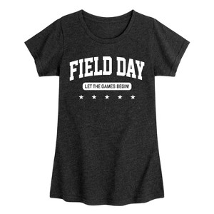 Girls' - Instant Message - Field Day Let The Games Begin Fitted Short Sleeve Graphic T-Shirt - 1 of 4