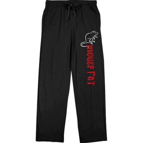 Parks & Recreation Mouse Rat Men's Black Sleep Pants : Target