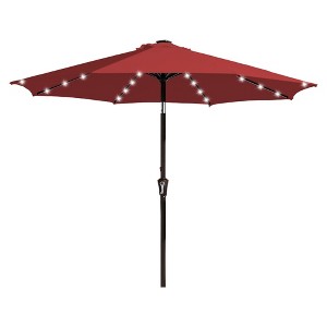 Hyleory 9FT Lighted Market Umbrella for All Seasons/ Size: 91.2" H x 108" W x 108" D - 1 of 4
