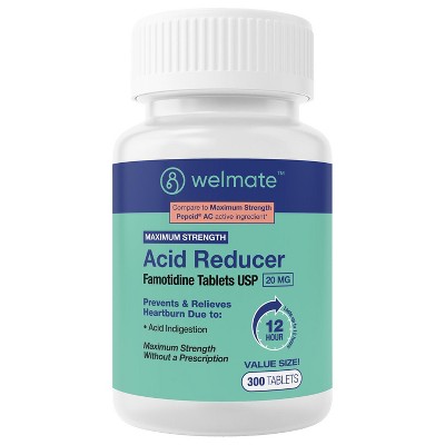 WELMATE Acid Reducer Famotidine 20mg Tablets 300ct