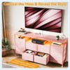 Jojoka 63" Dresser TV Stand with 11 Fabric Drawers, LED Lights & Charging Ports, Storage Organizer for Bedroom or Living Room - 3 of 4
