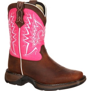 Kids Brown LIL' DURANGO® Little Kid Let Love Fly Western Boot Size 1 - 1 of 4