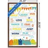 Trends International I'm Happy Framed Wall Poster Prints - 3 of 4