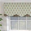 RLF Home 3" Rod Pocket High Quality Fabric Pineapple Field Petticoat Valance for Windows 50" x 15" - 4 of 4