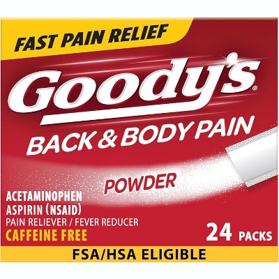 Goody's Back And Body Pain Powder, 24 Ct