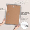 Americanflat 13x19 Picture Frame in Silver - Composite Wood with Shatter Resistant Glass - 4 of 4