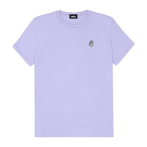 Dalix Peace Sign Embroidered Lightweight Relaxed Jersey Tee Summer Cute Positive Womens - 1 of 4