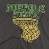 Norfolk State University Basketball Hoop Adult T-Shirt Black - 2 of 4