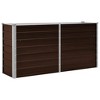 vidaXL Raised Bed Brown Galvanized Steel Large Rectangular Modern - 2 of 4