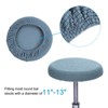 Unique Bargains Round Washable Elastic Bar Stool Cushion Slipcovers 11"-16" 1 Pc - 3 of 4