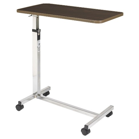 23.6 Overbed Adjustable Height Mobile Side Table Cart - Seville Classics :  Target