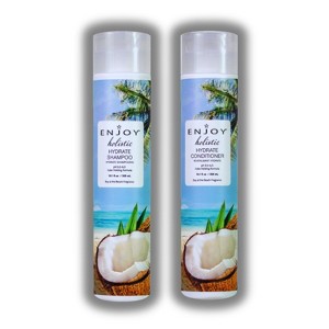 Enjoy Day at the Beach Fragrance Holistic Hydrate Shampoo & Conditioner (10.1 oz) DUO SET - Sulfate Free Formula for Damaged & Color-Treated Hair - 1 of 2